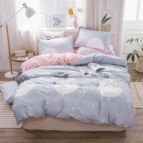 Cartoon Duvet Cover 220x240 Pillowcase 3PcsEU Size Quilt Cover 200x220 Bed CoverBlanket CoverQueen King Size Bedding Set