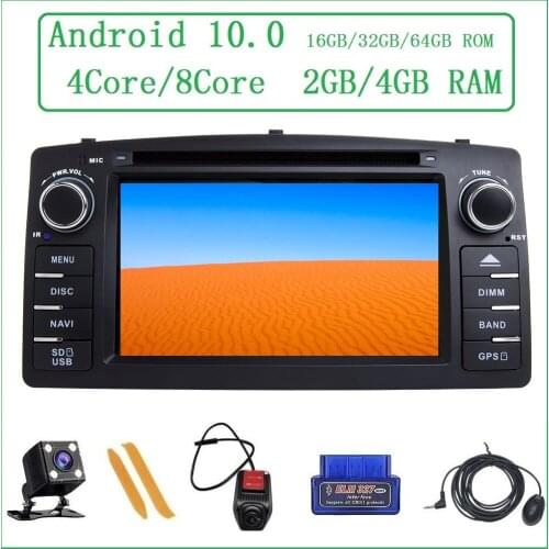 ZLTOOPAI Android 10 Auto Radio For Toyota Corolla E120 BYD F3 GPS Navigation Multimedia Player DVD CD Steering Wheel Control