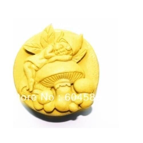 New Mushroom angel S010 Craft Art Silicone Soap mold Craft Molds Handmade soap molds