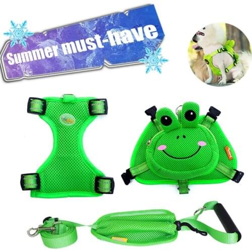 New Dog Saddlebag Backpack With Traction Leash Adjustable Small Medium Pet Harness Fit Travel Backpack Camping Hiking Outdoor