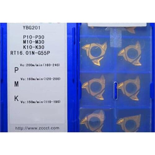 Original RT16.01N-G60P G55P RT22.01N-N60P YBG201 YBG205 Turning Cutting Tool Lathe Threading Cutter Tool Carbide Inserts CNC