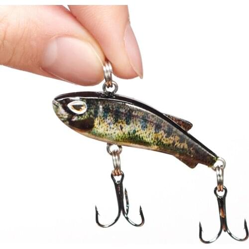 4.2cm 4.2g Multi Artificial Fishing Lure Jigging Hard Bait Vib Wobbler Bait Perch Fishing Lure Jig Pike Vibration Crankbait