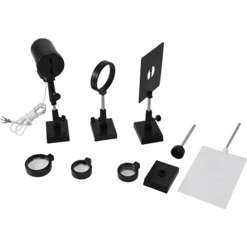 School Optical Experiment Set "1" Sn Light Convex Concave Lens Plano Convex Lenses Double Convex Lens Candle Holders