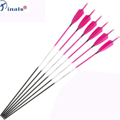 Spine500 600 700 800 900 1000 Pure Carbon Arrows ID4.2mm 30 Inch Shaft Turkey Feathers Vanes Recurve Bow Hunting Shooting