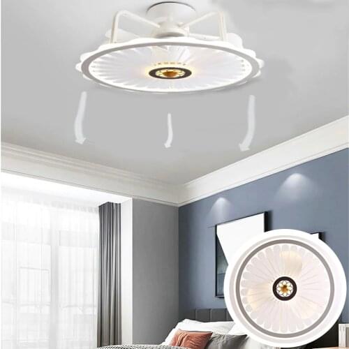 Remote control LED ceiling fan lamp modern design Led creative lamp bedroom study decoration 50cm with Lights Remote Control