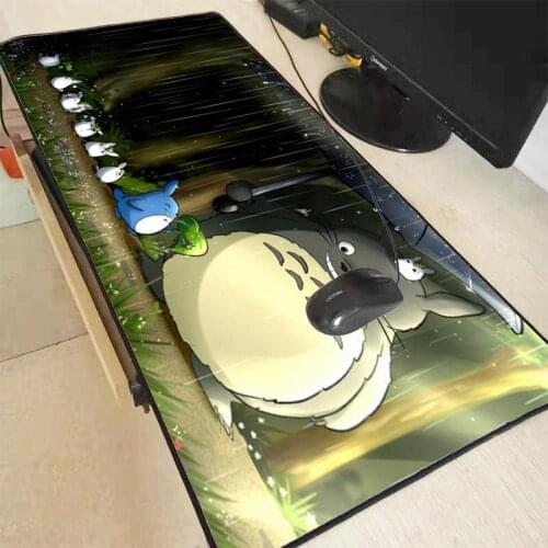 XGZ Totoro Anime Lock Edge Pad To Mouse Notbook Computer Large Mousepad Best Gaming Mouse Pad Gamer To Keyboard Laptop Mouse Mat