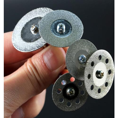 10pcs Diamond Teeth Grinding Sand Small Slice Electric Grinder Polishing Mini Drill Discs Grinding Accessories