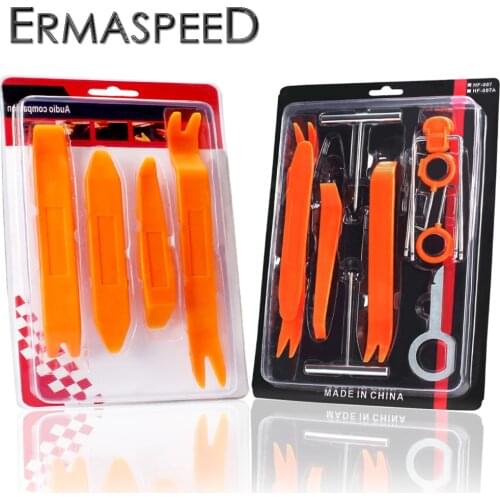 12pcs/set Auto Tool Set Door Clip Panel Trim Dashboard Radio Removal Tool Kits Car Interior Parts Removing Pry Stick Hand Tools