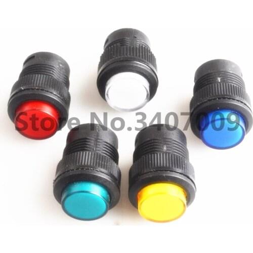 16mm Self-locking push button switch with LED ON-OFF