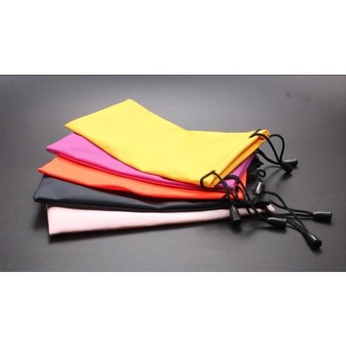 5 pcs Soft Cloth Sunglasses Bag Waterproof Storage Pouch Glasses Carry Bag black Case Container color glasses spectacle bag