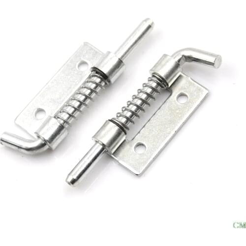 5x New Spring Loaded Metal Security Barrel Bolt Latch 5.3 X 1.7cm Silver Tone Spring Latches Door Cabinet Hinges Hardware