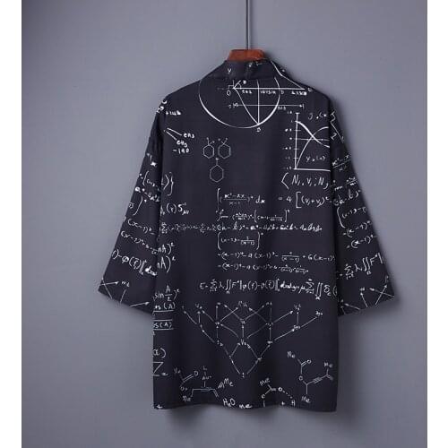 #5035 Kimono Jacket Men Black Outerwear Loose Summer Sunscreen Hanfu Jacket Thin Men Kimono Coat Cardigan Vintage Chinese Style