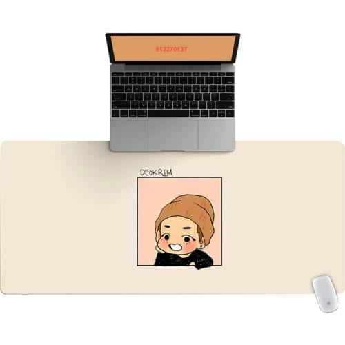 90x40cm Large HD Cute Cartoon Pink boy Pattern Office Computer Desk Mat Laptop Cushion Desk Non-slip Mat Gamer Mouse Pad Mat