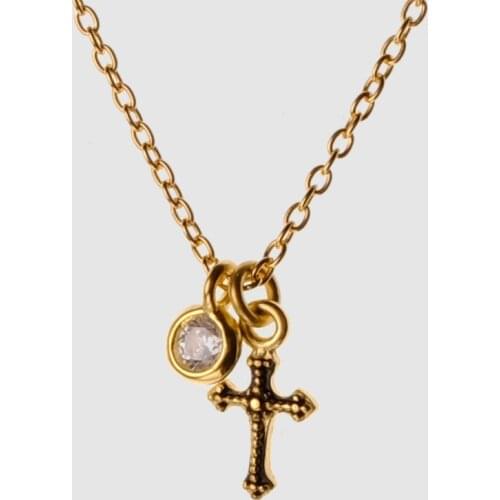 Amorita boutique silver925 cross faith necklaces