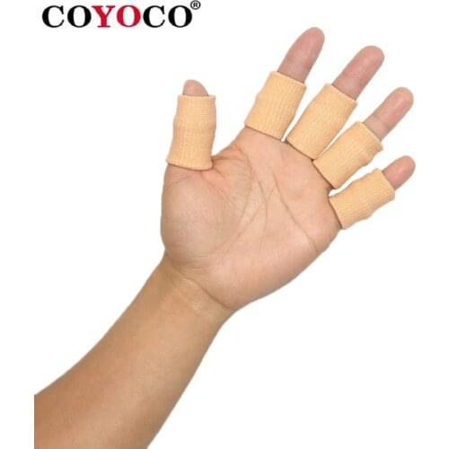 COYOCO Brand Finger Guard Volleyball Protect 10 Pcs Elastic Basketball Soccer Volleyball Finger Sports Protection Tools Blue