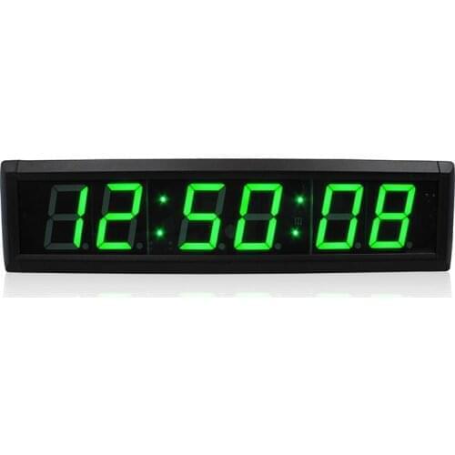 Hot selling 2.3" LED wall clock electronic digital clock for school home factory use with countdown functions