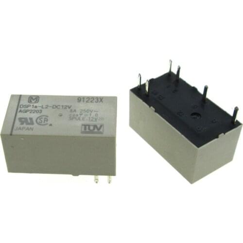 HOT 12V relay DSP1a-L2-DC12V DSP1a-L2 DSP1a L2 DC12V DSP1aL2DC12V 12VDC DC12V 12V 5A 6PIN