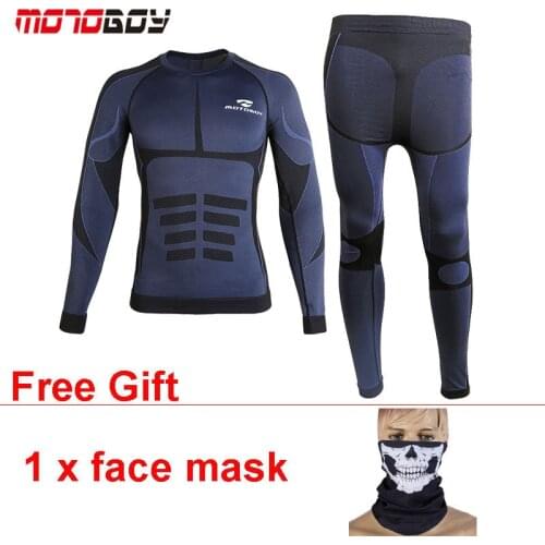 Motorcycle Jersey and Pants Warm Winter Underwear Breathable Summer Sport Racing Suit Trousers Riding Cycling MOTOBOY