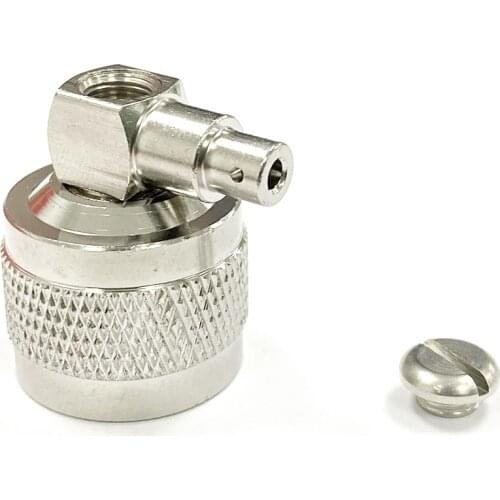 N Type Male RF Coax Connector Solder for Semi-flexible Cable RG405.086" Right Angle Type NEW