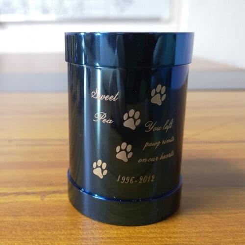 Stainless Steel High Quality Pet Memorial Candle Holder Urn Paw Print Cremation Urns Hold Pets,Dog,Cat Ashes