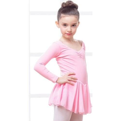New Children Ballet Dancing Dress Girls Dance Practice Jumpsuit Kids Dancing Costume Childrens Day Performance Dress B-3059