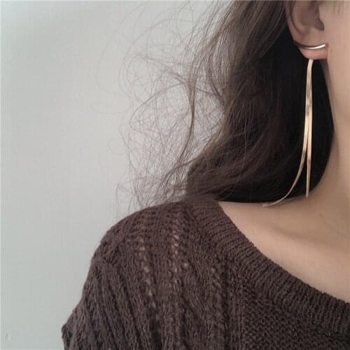 New Fashion Niche Design Cold Air INS simple temperament earrings