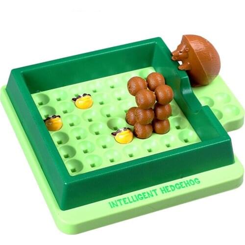 Kids Puzzle Jigsaw Board Game Logical Thinking Training Hedgehog Breakthrough Game Parent-Child Interactive Early Education Toys