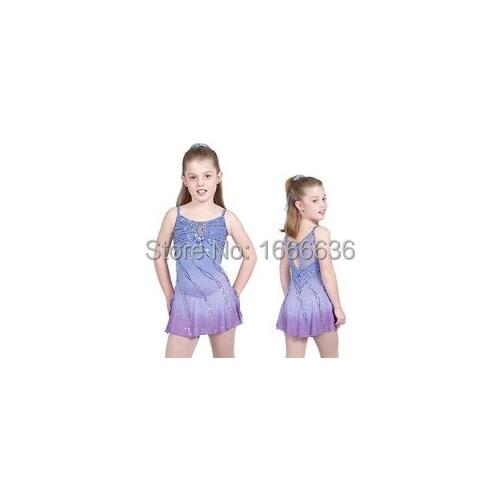 2015 Hot Sales Figure Ice Skating Dresses For Girls New Brand Vogue Figure Skating Competition Customized Dress DR2979