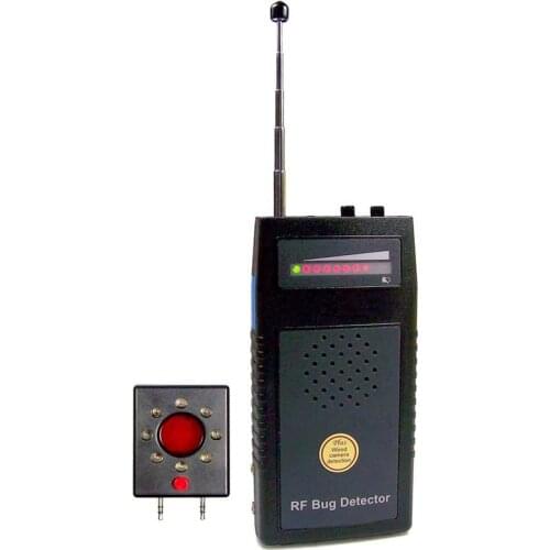 RF Bug Sweeper with Lens Finder Acoustic Display RF Signal Detector Camera Detector Anti candid Anti wiretap Anti-spy device