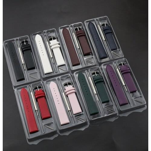 Animal Skin Genuine Leather Strap 8mm 10mm 12mm 14mm 16mm 18mm 20mm 22mm 24mm Watch Band Watchband Belt Wholesale With Packaging