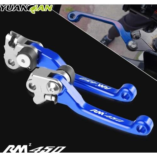 CNC Motorcycle Dirt Bike DirtBike Motocross Pivot Brake Clutch Levers For SUZUKI RMZ450 RMZ 450 2005-2018 2017 2016 2015 2014 13