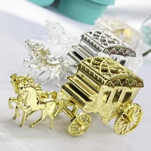Brand new 20-piece wedding box Cinderella carriage candy wedding gift gift party event supplies free shipping