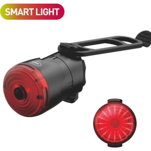 TWOOC Bike Bicycle Smart Tail Light Battery USB LED Rechargeable Waterproof Seat Post Frame Lamp Flashlight High Luminosity