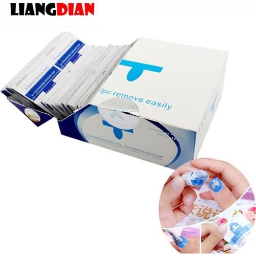 200pcs/bag Environmental Disposable Manicure Nail Polish Removal Wraps Resurrection Package UV Gel Towel Decoration Remover