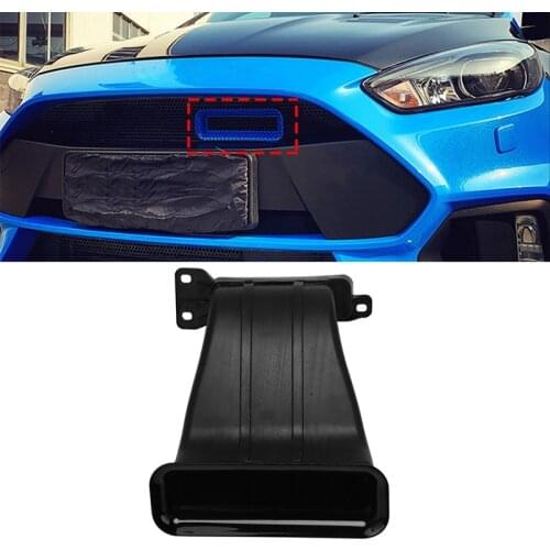 Air Inlet Tuyere, for Ford Focus MK3.5 ST 2015-2018 Hatchback 4D Sedan 5D Front Bumper Air Intake Big Mouth Glossy Black