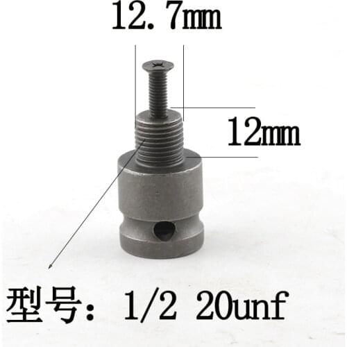 1/2'' Drill Chuck Adaptor For Impact Wrench Conversion 1/2-20UNF With 1 Pc Screw M03 Dropship