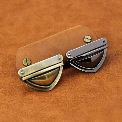 10Pcs DIY Metal Brand new Tuck Twist Lock Closure Catch Clasp snap Buckle Fasteners for Leather Bag Case Handbag Purse Repair