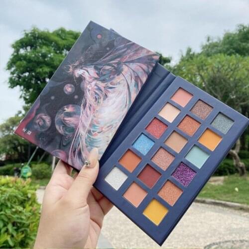 18Colors Shimmer Matte Eyeshadow Palette Brighten Highlight Skin Create Shinny Lumious Eye Makeup Waterproof Not Blooming Beauty