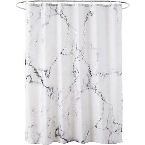 180X180Cm 3D Fashion Marble Printed Shower Curtain Bathroom Fabric Shower Curtain Home Decoration Waterproof