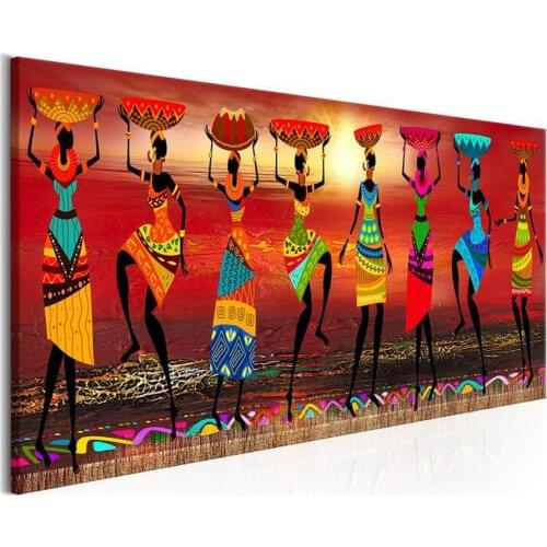 Full Square/Round Drill 5D DIY Diamond Painting African Woman Dance Diamond Embroidery Cross Stitch Mosaic Painting Home Decor