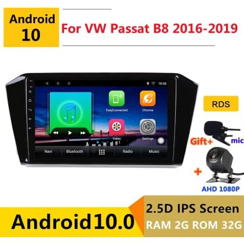 10 inch Android 10 Car DVD Multimedia Player GPS For Volkswagen VW Passat B8 2016 2017 2018 audio auto radio stereo navigation