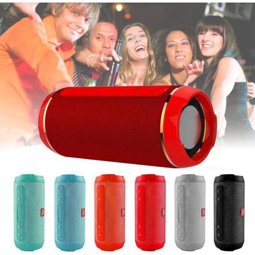 Wireless Handfree Bluetooth Outdoor Speaker Waterproof Portable LED Wireless Loudspeaker Support TF Card FM Radio