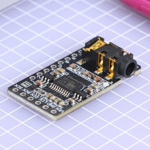 PCM5102 DAC Decoder 3.5mm Stereo Loudspeaker AUX Jack I2S Interface Player Module Sound Space-saving Boxes for Raspberry Pi