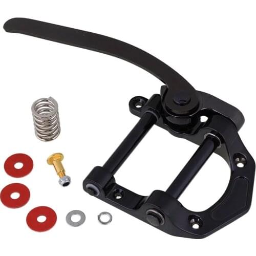 Black Zinc Alloy Guitar Bridge Vibrato Tailpiece for Electric Guitar