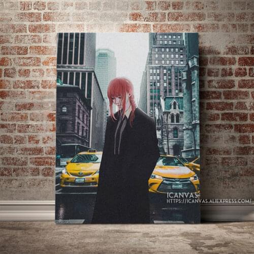 Chainsaw man Makima real life art Decoration Prints Home Decor Canvas Living Kids Room Bedroom Painting Wall Art Studio Poster