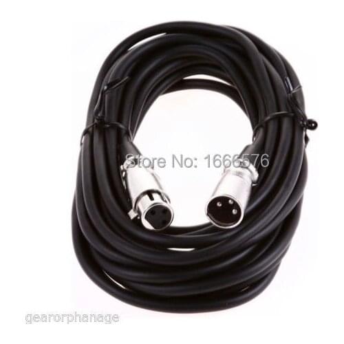 KL High Quality 2pcs/lot 25ft xlr male female 3pin MIC Shielded Cable microphone audio cord pack