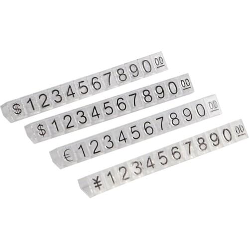 Dollars Pricing for Jewelry Number Digit Price Tag Cube