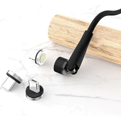 3A Fast Charging 540 Degree Magnetic Cable Micro USB Type C Cable Phone Magnet Charger Cord For iPhone 11 Pro Samsung Xiaomi