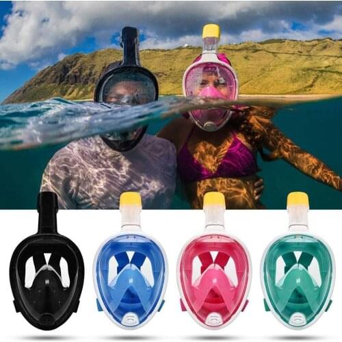 Swimming Mask Full Face Underwater Scuba Snorkeling Anti Fog Mask Diving Equipment Anti Fog Anti-Leak For Adults and Youth