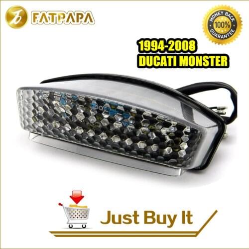 Motorcycle rear tail LED brake light turn signal Fit For DUCATI MONSTER 1994-2008 400/600/620/695/750/800/900/1000